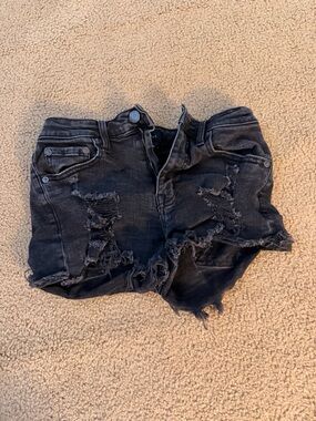 Aeropostale Black Vintage High-Rise Shorty